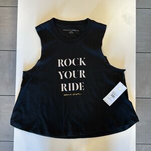 CycleBar Spiritual Gangster Rock Your Ride Crop Tank